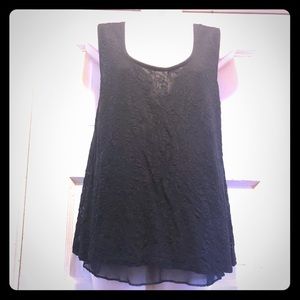 Black Lace Tank Top